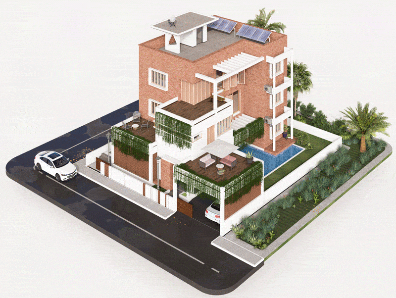BIM 3D Model Animation